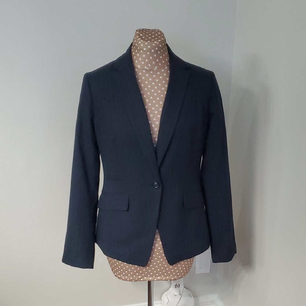 Banana Republic Navy Striped Men's Blazer